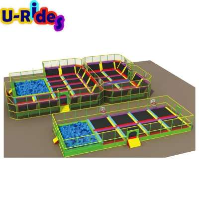 Parco trampolino per attrezzature sportive Air Hop Sky Jump Zone per parco giochi al coperto